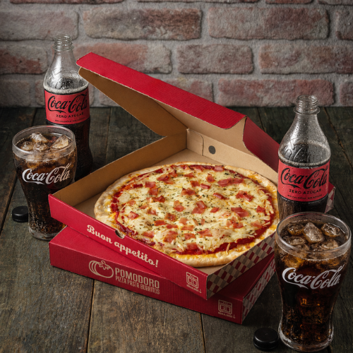 2 PomoMenú Pizzas + Refresco